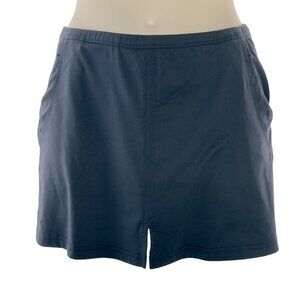 BOLLE Women's Blue Polyester Stretch Skort Skirt Over Shorts Tennis Size Small